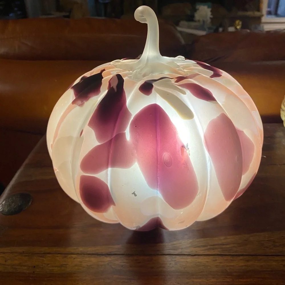 NWT Anthropologie  Glass Cheena Pumpkin